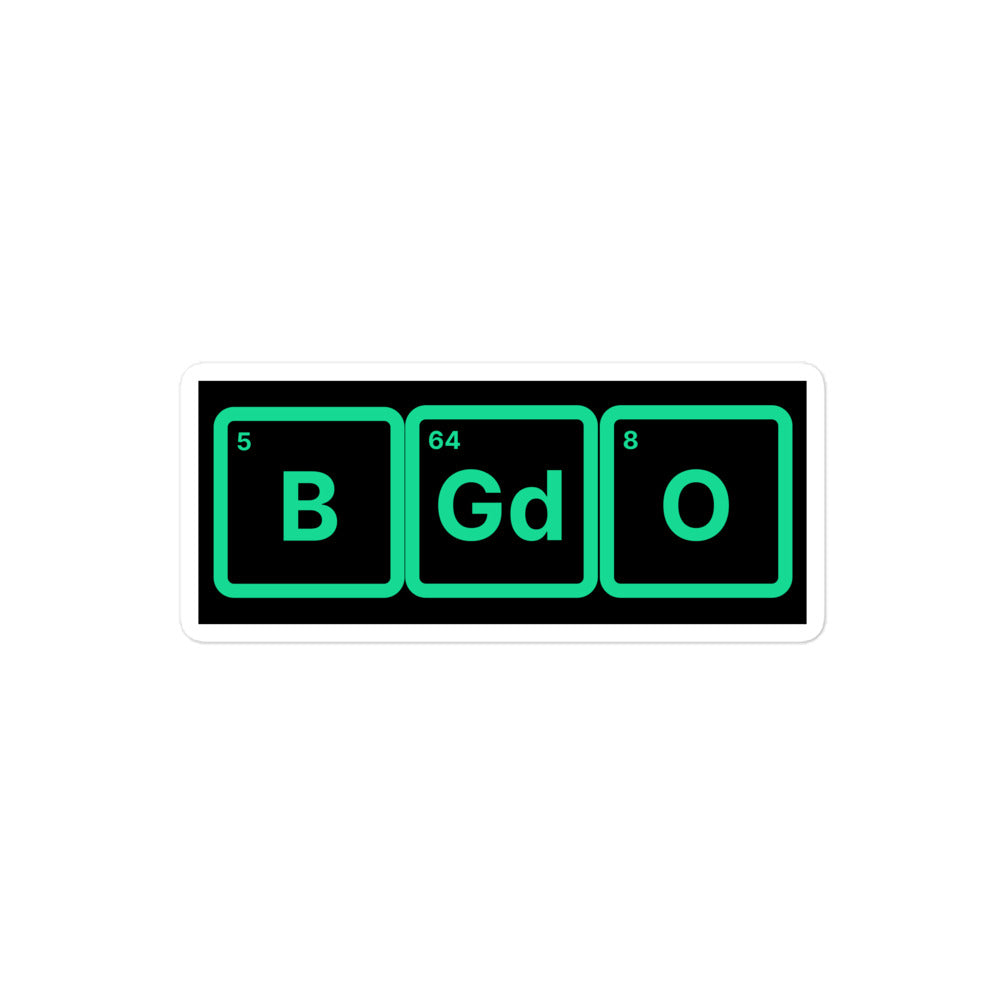 BGDO: Elemental Sticker - Braggadocio Design -