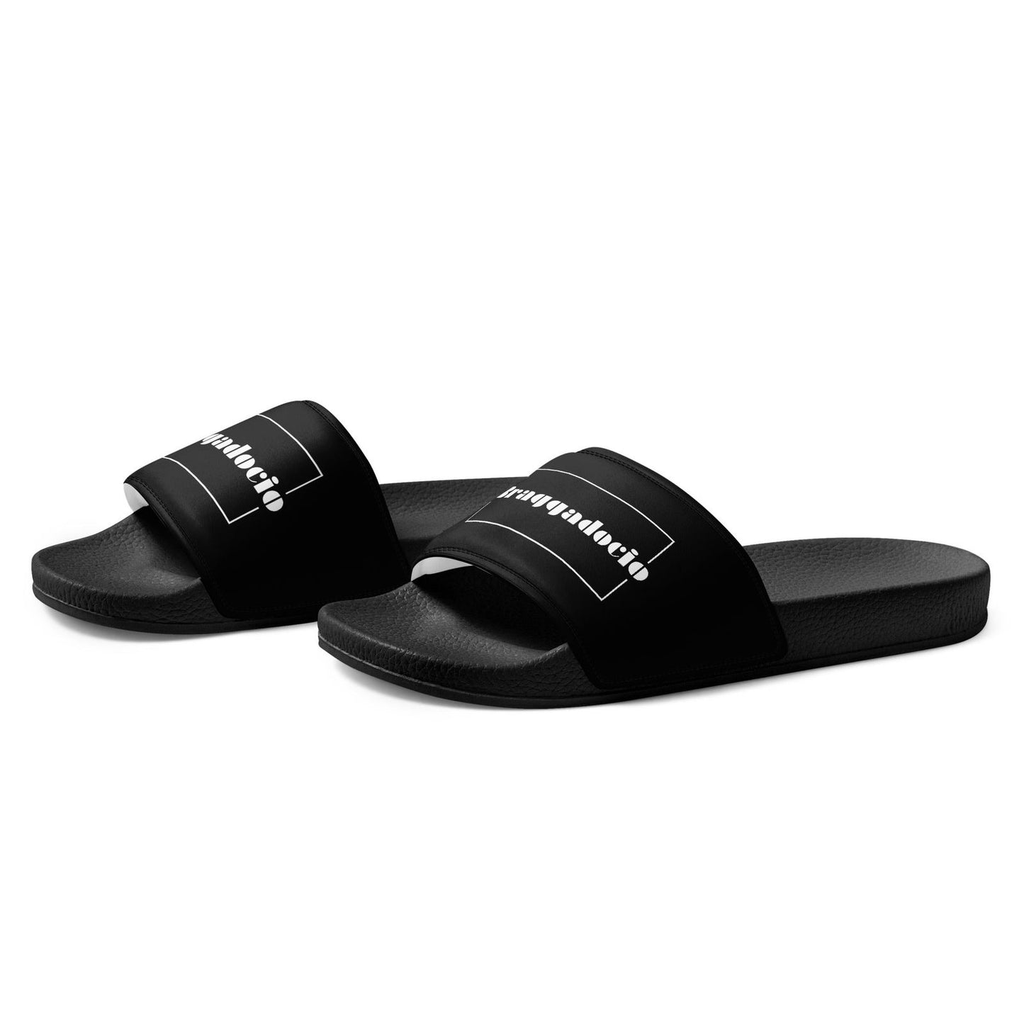 Braggadocio Brand Logo Men's Slides - Braggadocio Design -
