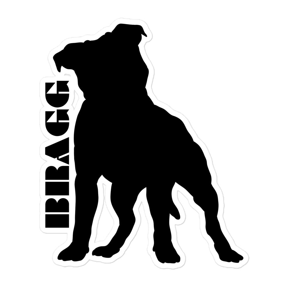 Doggadocio: Pitbull Vinyl Sticker - Braggadocio Design -