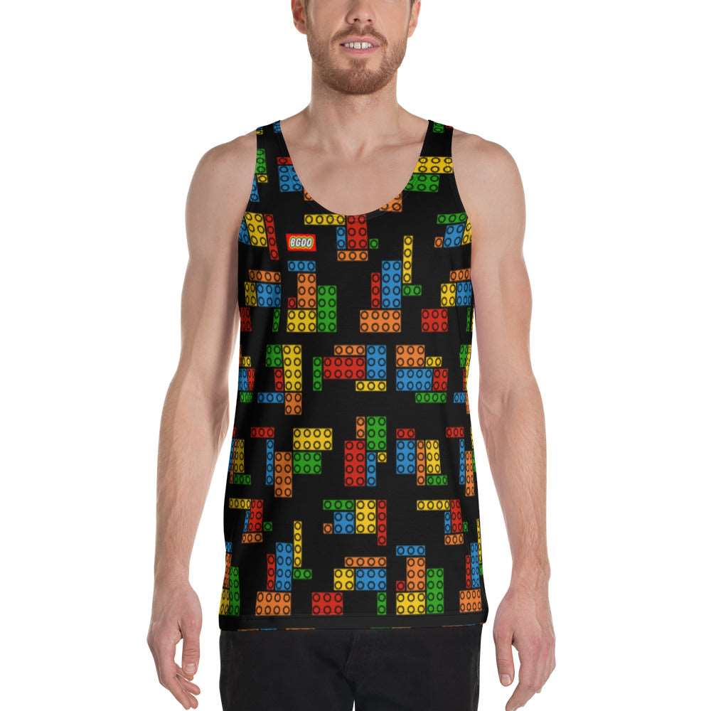 BGDO: Bricks Men's Tank Top - Braggadocio Design - 