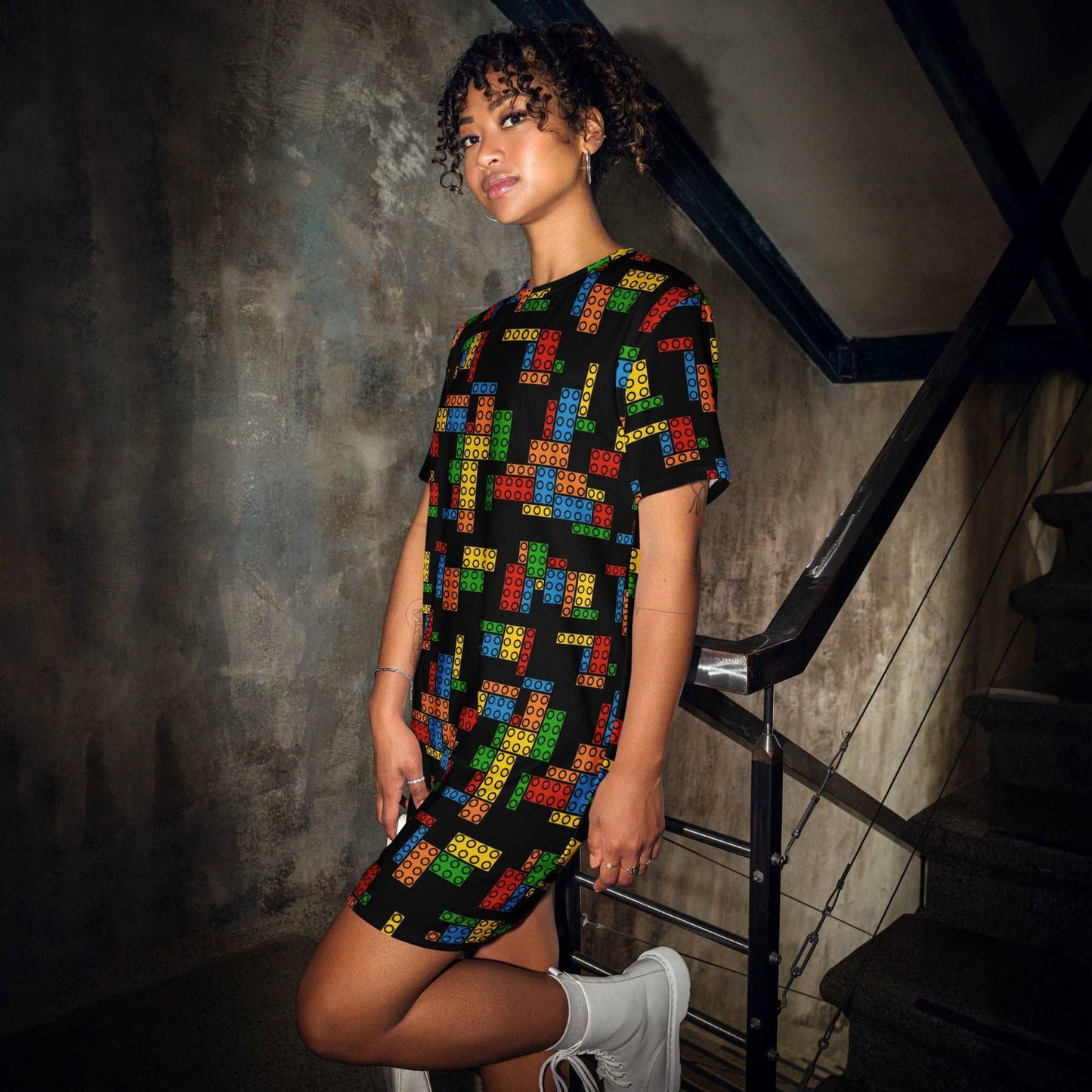 BGDO: Bricks T-shirt Dress - Braggadocio Design - 