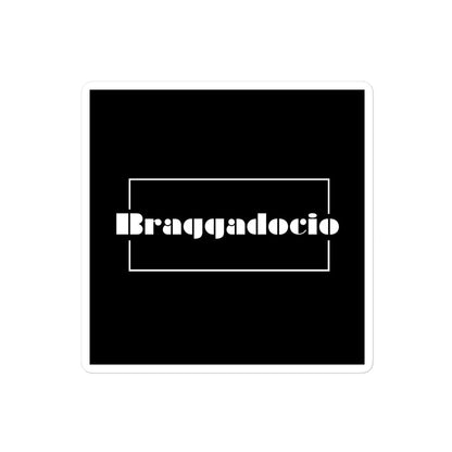 Braggadocio Brand Logo Sticker [black] - Braggadocio Design - 