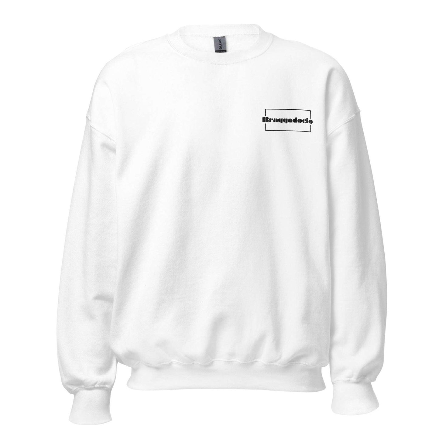 Braggadocio Brand Logo Unisex Sweater [white] - Braggadocio Design - 