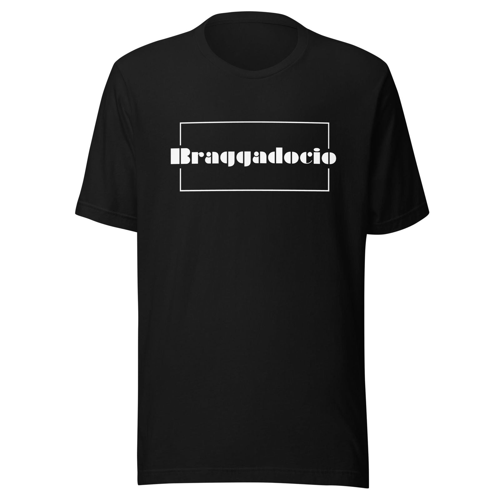 Braggadocio Brand Logo Unisex T-shirt [black] - Braggadocio Design - 