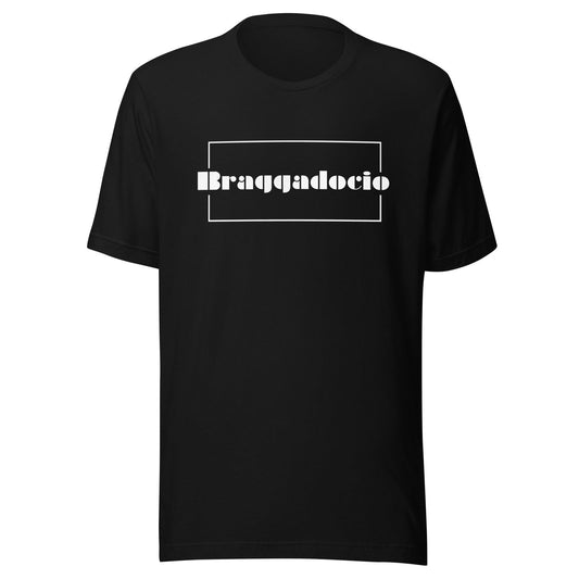 Braggadocio Brand Logo Unisex T-shirt [black] - Braggadocio Design - 