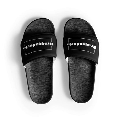 Braggadocio Brand Logo Women's Slides - Braggadocio Design - 