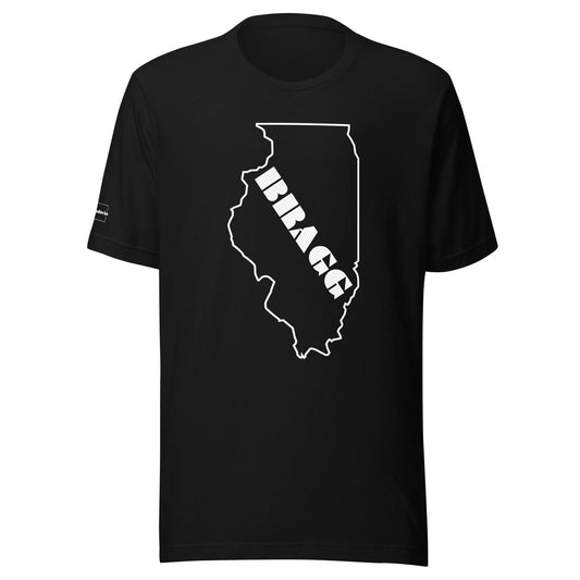 Bragging Rights: Illinois [IL] Unisex T-shirt - Braggadocio Design - 