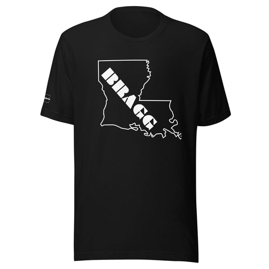 Bragging Rights: Louisiana [LA] Unisex T-shirt - Braggadocio Design - 