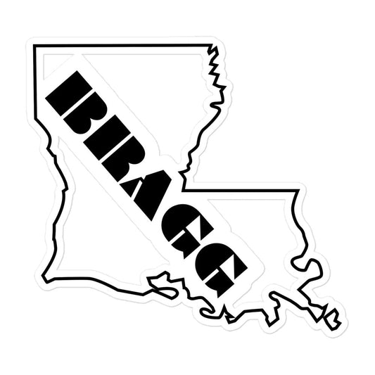 Bragging Rights: Louisiana [LA] Vinyl Sticker - Braggadocio Design - 