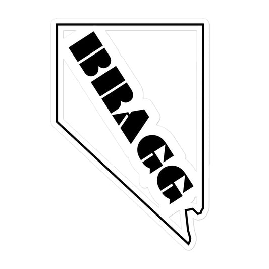 Bragging Rights: Nevada [NV] Vinyl Sticker - Braggadocio Design - 