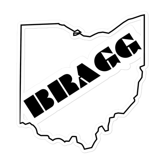 Bragging Rights: Ohio [OH] Vinyl Sticker - Braggadocio Design - 