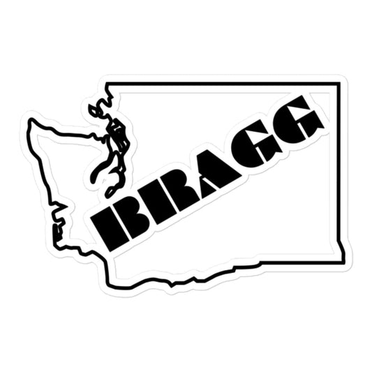 Bragging Rights: Washington [WA] Vinyl Sticker - Braggadocio Design - 