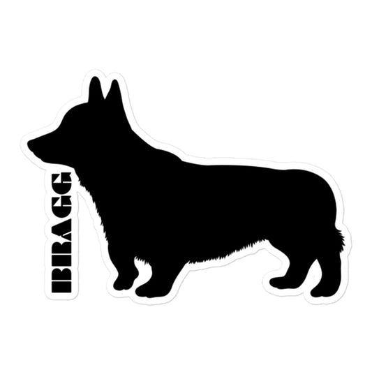 Doggadocio: Corgi Vinyl Sticker - Braggadocio Design - 